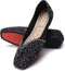 QXCXINGDY WOMEN'S LOAFERS FLATS CASUAL COMFORT WALKING SHOES - US 9 - BLACK - Like New