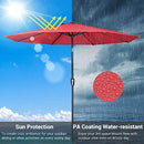 YESCOM 10FT UV50+ 3000PA OUTDOOR TABLE PATIO UMBRELLA CRANK TILT 07UMB048-10FTAL - Like New