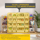 ETITLLY TOY STORAGE ORGANIZER WITH KIDS BOOKSHELF SNJ-T2 - WHITE - Like New