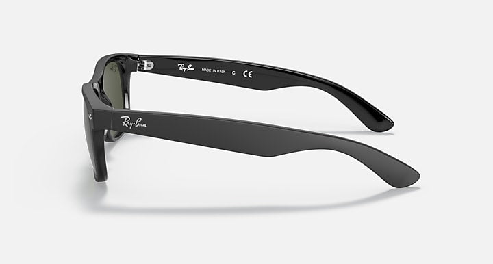 RAY-BAN NEW WAYFARER 6462/31 FRAME LENSES G-15 GREEN- SIZE 58/18 - MATTE BLACK - Like New