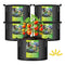 IPOWER 5-PACK 20 GALLON PLANT GROW BAGS THICKENED NONWOVEN FABRIC POTS BLACK - Brand New