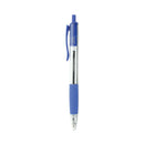 UNIVERSAL 1MM COMFORT GRIP RETRACTABLE BALLPOINT PENS - MEDIUM, BLUE (1 DOZEN) - Like New