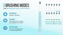 PURSONIC WHITENING USB RECHARGEABLE SONIC TOOTHBRUSH-12 BRUSH HEADS!- 38,000 - Like New