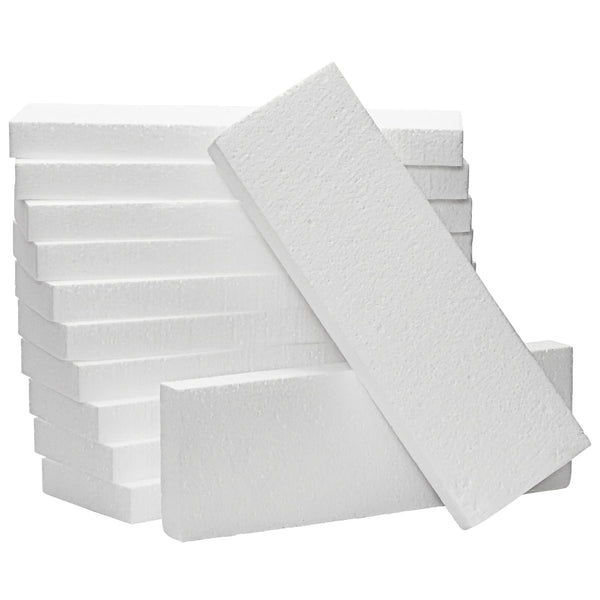 Juvale 1-Inch Thick Foam Rectangle Blocks for Crafts, Diorama - Scratch & Dent