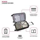 SWISSGEAR HARDSIDE EXPANDABLE LUGGAGE WITH SPINNER WHEELS CARRY-ON 18" - BLACK - Brand New