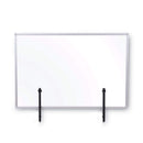 MASTERVISION PROTECTOR SERIES GLASS ALUMINUM DESKTOP DIVIDER, 35.4 X 0.16 X 23.6 - Brand New
