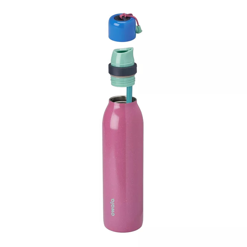 OWALA 24OZ FREESIP TWIST STAINLESS STEEL WATER BOTTLE - PINK - Like New