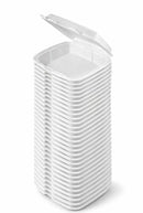 Foam Hinged Lid Carryout Containers Large Single Compartment B004O3TK2S - White - Brand New