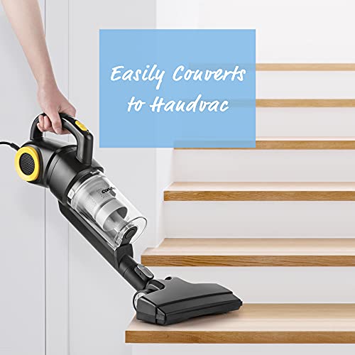 COMFEE' 20S 3IN1 LIGHTWEIGHT STICK VACUUM CLEANER, SUCTION HANDHELD - BLACK - Like New