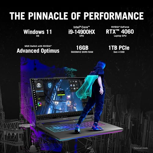 ASUS ROG Strix G16 16” QHD i9-14900HX 16GB 1TB SSD RTX 4060 - Black - Like New