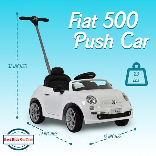BEST RIDE ON CARS BABY TODDLER PUSH CAR STROLLER, 40 POUND CAPACITY - WHITE - Brand New