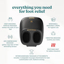 HOMEDICS MODMASSAGE SHIATSU FOOT MASSAGER HEAT AIR COMPRESSION FMS-386H - BLACK - Like New