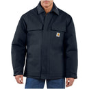 0C0003 CARHARTT MEN LARGE LOOSE FIT FIRM DUCK INSULATED COAT DARK NAVY - Brand New