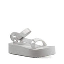TEVA WOMEN'S W FLATFORM UNIVERSAL SANDAL - SIZE: WOMEN 10 - BRIGHT WHITE - Like New