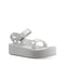 TEVA WOMEN'S W FLATFORM UNIVERSAL SANDAL - SIZE: WOMEN 10 - BRIGHT WHITE - Like New