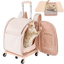 cat Carriers with Wheels,Travel pet Carrier SmallPuppy StrollerB0BWR9888V-NEW - Brand New