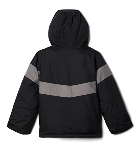 COLUMBIA YOUTH BOYS LIGHTNING LIFT II JACKET - BLACK/CITY GRAY - LARGE - Brand New