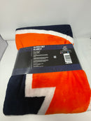 NORTHWEST AUBURN TIGERS NORTHWEST COMPANY DENALI SILVER KNIT THROW 60'' X 72'' - Brand New