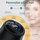 KINTLE Ultrasonic Retainer Cleaner Machine-45kHz Denture Cleaner, 200ML - Black - Like New