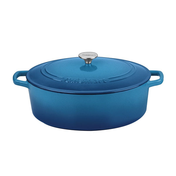 Cuisinart 7 Quart Oval Casserole CI770-33BLG - BLUE GRADIENT Like New