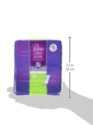 POISE INCONTINENCE PANTY LINERS, VERY LIGHT ABSORBENCY, LONG, 176 COUNT - Brand New