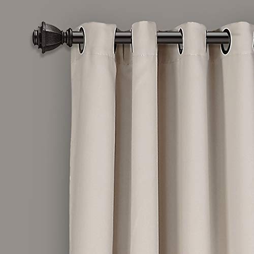Lush Decor Insulated Grommet Blackout Window Curtain Panels Wheat - Brand New