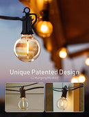 Brightown LED Outdoor String Lights 100FT, 104LED Bulbs, E12 Socket Base - Black - Like New