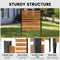 OUTDOORNESTHUB AIR CONDITIONER FENCE 1 PANEL, 38" W X 60" H METAL STAKES - Like New