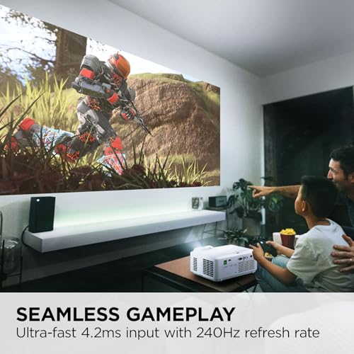 ViewSonic LX700-4K UHD 3500 LUMENS LASER PROJECTOR XBOX REFRESH RATE - WHITE - Like New