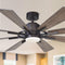 PARROT UNCLE 60" ORETHA WINDMILL DC CEILING FAN LED LIGHTING - OIL-RUBBED BRONZE - Like New