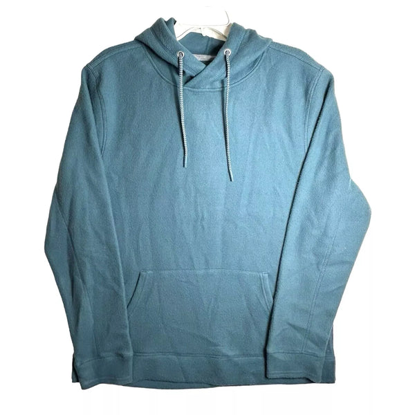 E218Y601R ESSEX CROSSING HOODIE BLUE SOFT COMFORT FLEECE - SIZE L - TEAL - Brand New
