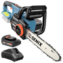 SENIX CHAINSAW CORDLESS, 20V 14" BATTERY CHAINSAW, GRAYISH BLUE - Like New