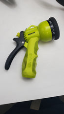 AQUA JOE 75 FOOT HOSE WITH SPRAY NOZZLE - GRAY/GREEN - Like New