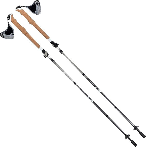 Terrain Alpha Vertex Carbon Trekking Poles Walking Hiking Sticks - Night Shade Like New