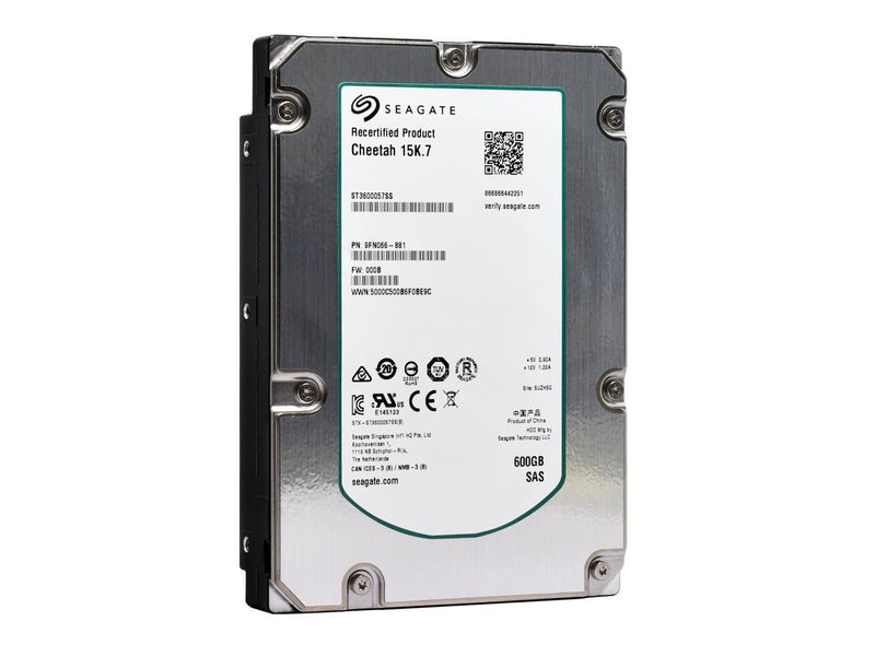 Seagate Cheetah 15K.7 HDD ST3600057SS 600GB 15kRPM SAS 6Gb/s Interface 3.5-Inch