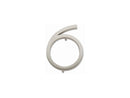 Atlas Homewares AVN6-BRN Modern Avalon 4.5 in. Number 6 - Brushed Nickel