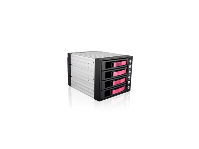 iStarUSA BPU-340SATA-RED 3x5.25" to 4x3.5" SAS/SATA 6.0 Gb/s Hot-Swap Cage