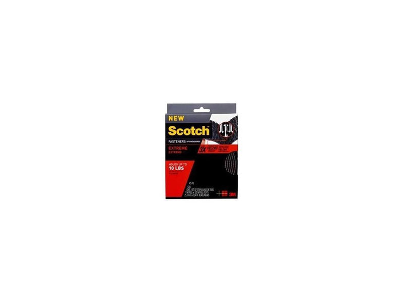 3M RF6761 10 x 0.08 ft. Scotch Extreme Fasteners, Black