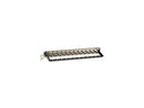 Black Box C6AFP70S-24 CAT6A Staggered Feed-Through Patch Panel - 1U, Shielded,