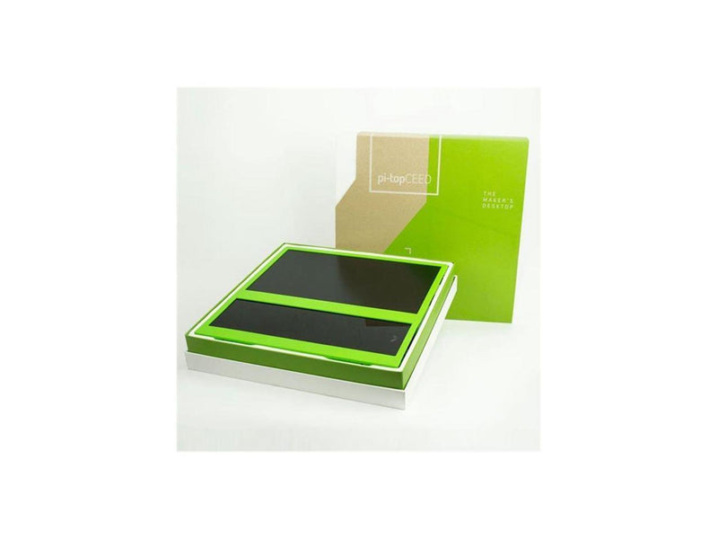 pi-topCEED green with US plug without Raspberry Pi, PCUXGR100002