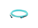 Addon 7M Mpo (Female) To Mpo (Female) 12-Strand Aqua Om4 Crossover Fiber Ofnr