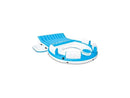 Intex 56299EP Inflatable Splash N Chill Lake Pool Island Raft Lounger, 7 adults