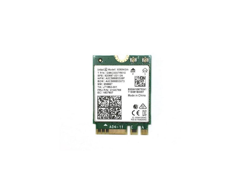 Intel 9260NGW IEEE 802.11ac Bluetooth 5.0 - Wi-Fi/Bluetooth Combo Adapter