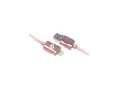Iessentials IEN-BC10L-RGLD 10 ft. Charge & Sync Braided Lightning to USB Cable,