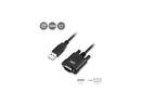 SIIG ID-SC0211-S2 1-Port Industrial USB To Rs-232 Serial Adapter Cable, Black