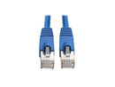 Tripp Lite N262-030-BL 30 ft. PoE Cat6a 10G Snagless Shielded STP Network Patch