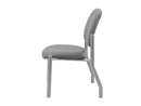 Boss Office Products Heavy Duty Armless Vinyl Mid Back Guest Chair for