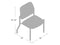 Boss Office Products Heavy Duty Armless Vinyl Mid Back Guest Chair for
