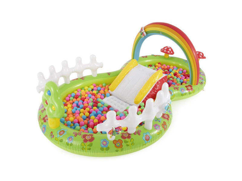 Intex 57154EP Colorful Inflatable My Garden Water Filled Play Center with Slide