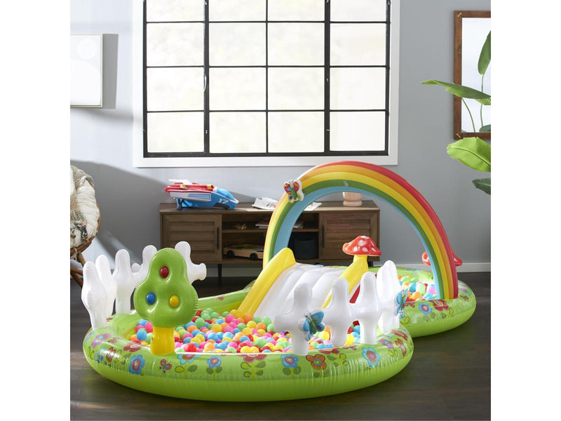 Intex 57154EP Colorful Inflatable My Garden Water Filled Play Center with Slide